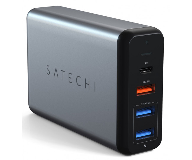 Зарядний Satechi USB-C 75W Travel Charger Space Gray (ST-MCTCAM)
